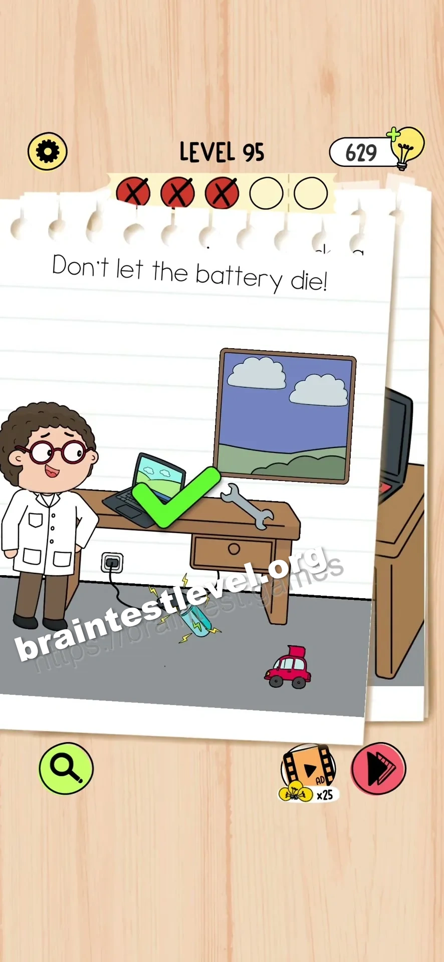 Brain Test 5 Level 95 scene 4 step 2