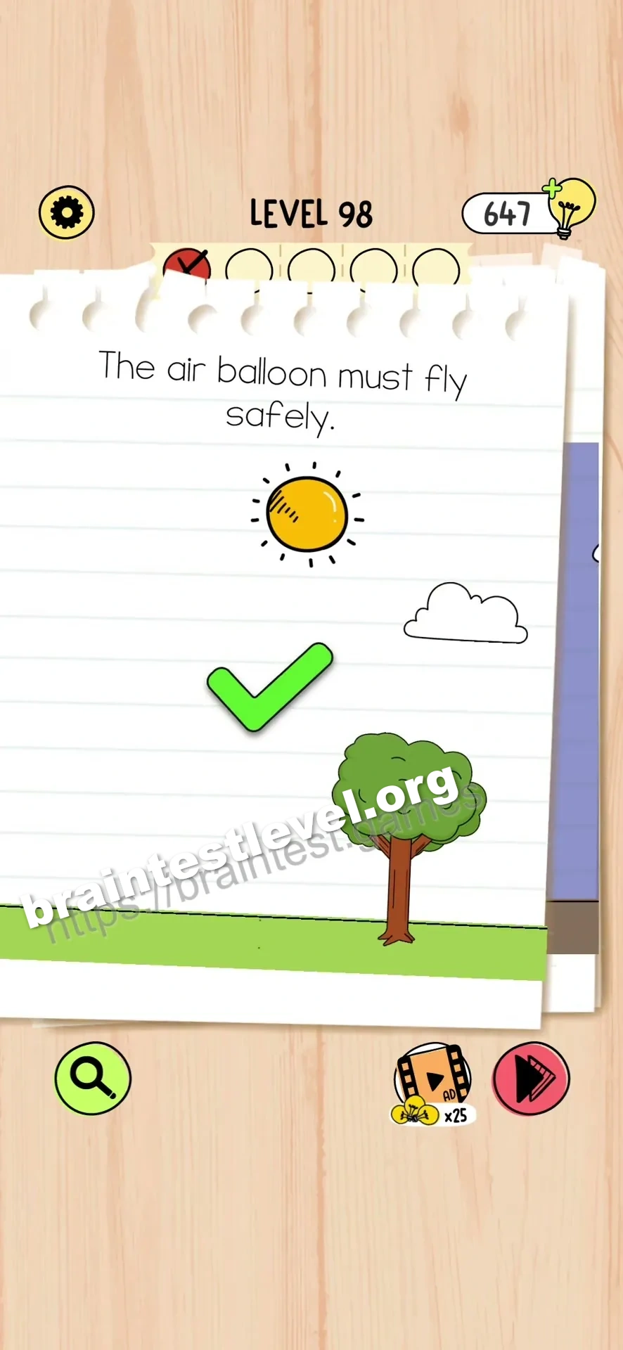 Brain Test 5 Level 98 scene 2 step 2