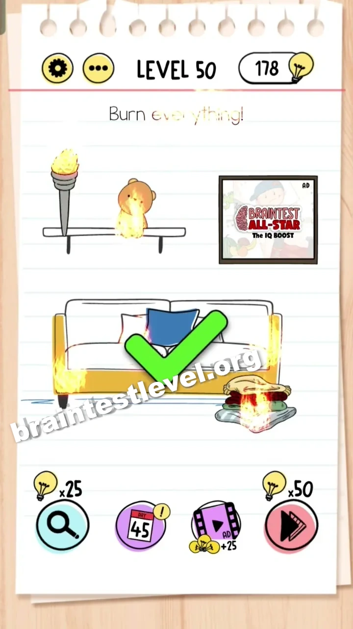 Brain Test Level 50 screenshot 2