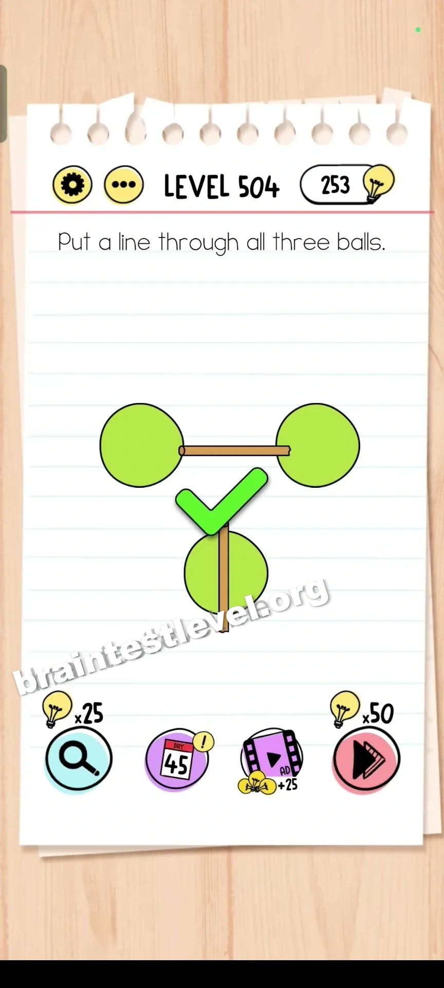 Brain Test Level 504 screenshot 2