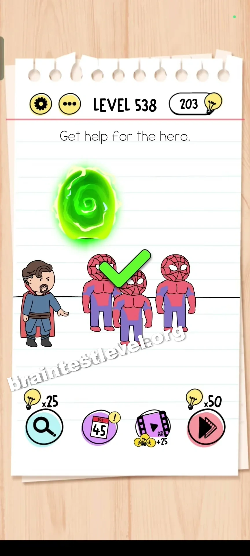 Brain Test Level 538 screenshot 2
