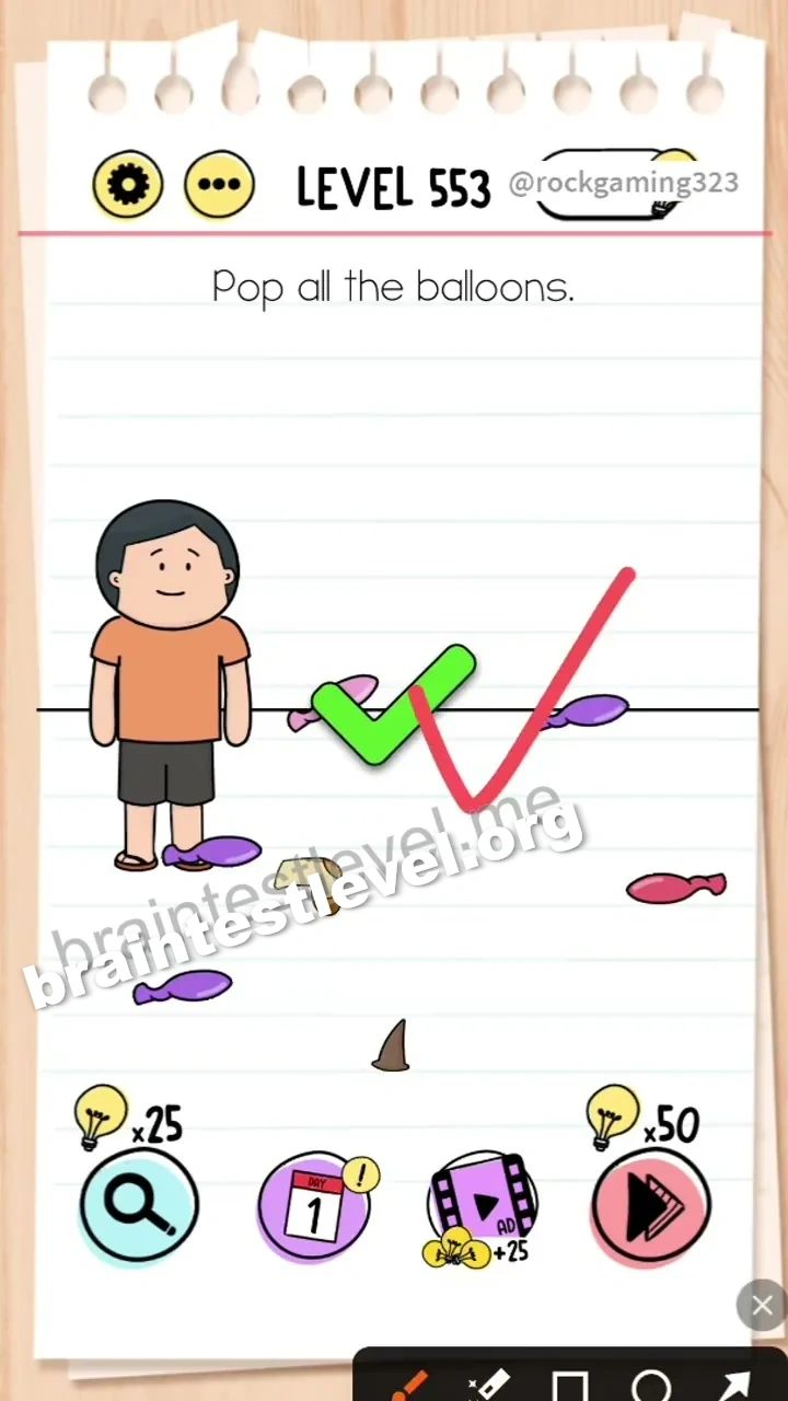 Brain Test Level 553 screenshot 2
