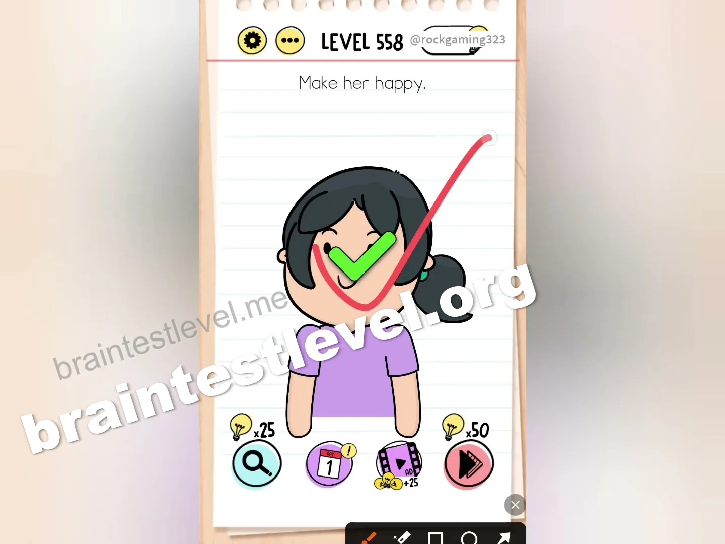 Brain Test Level 558 screenshot 2