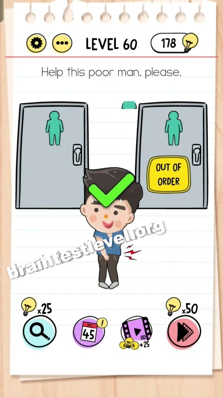 Brain Test Level 60 screenshot 2