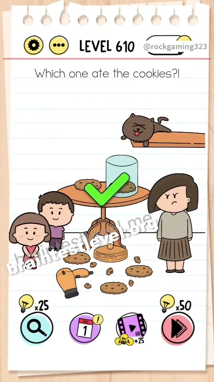 Brain Test Level 610 screenshot 2