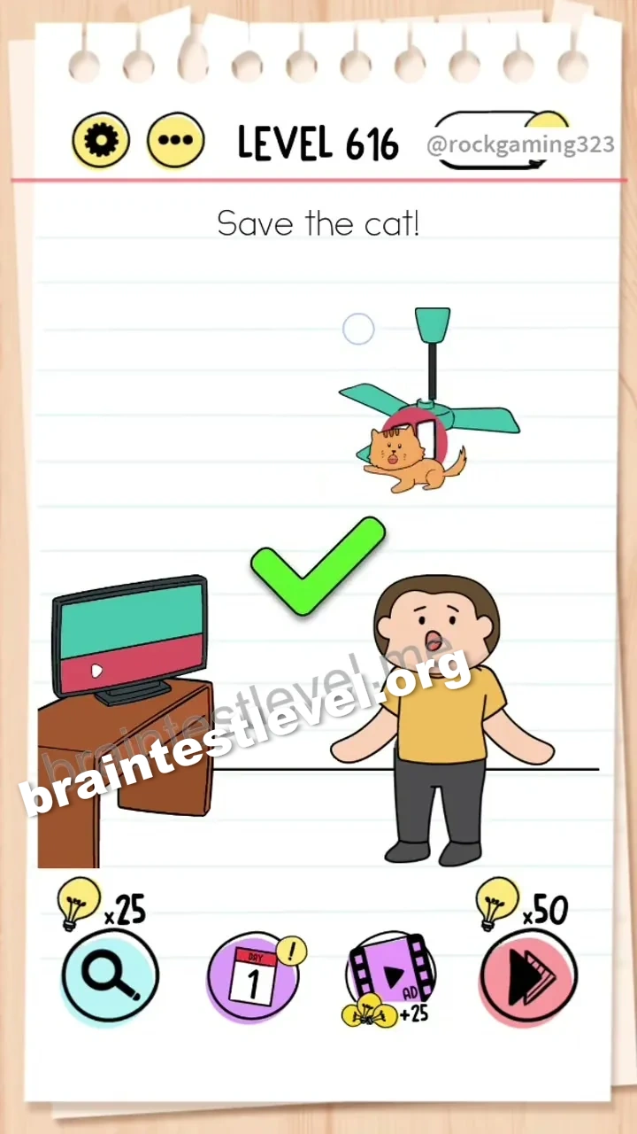 Brain Test Level 616 screenshot 2