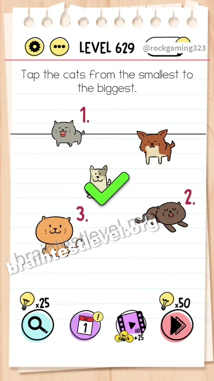 Brain Test Level 629 screenshot 2