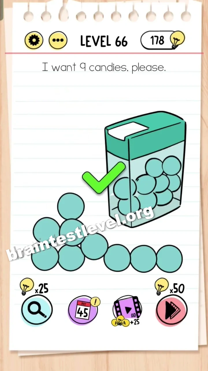 Brain Test Level 66 screenshot 2
