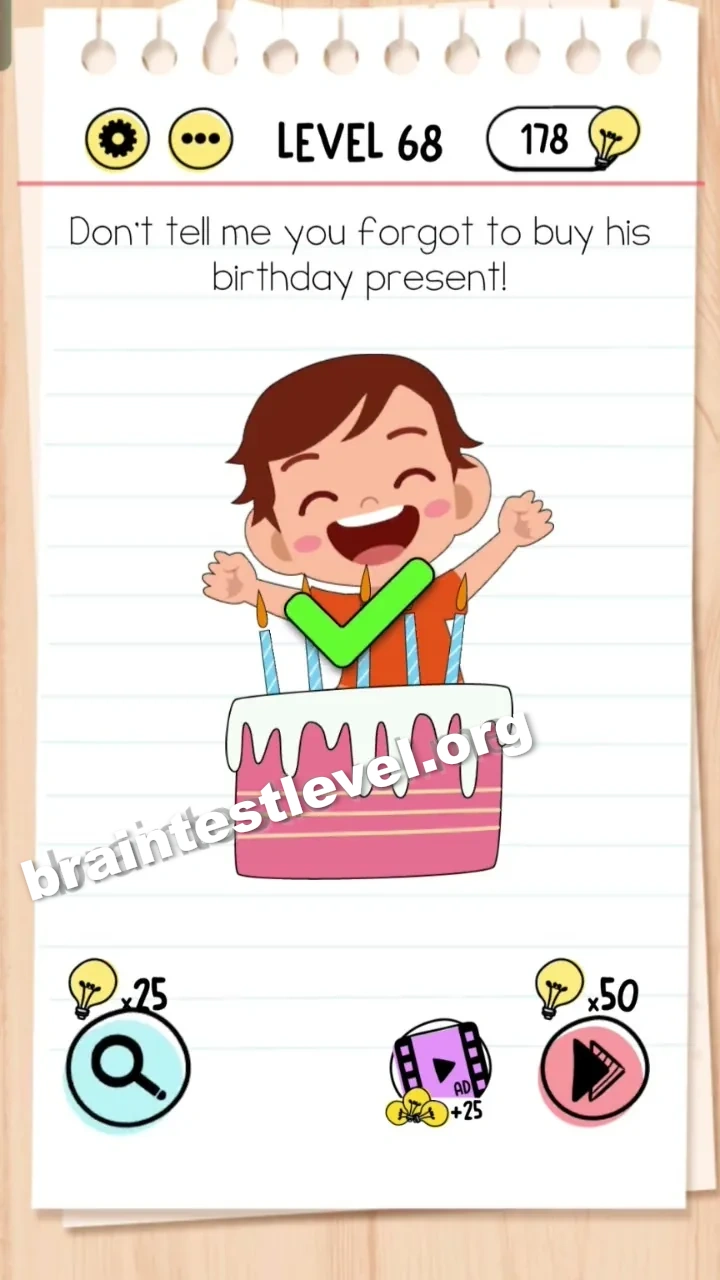 Brain Test Level 68 screenshot 2