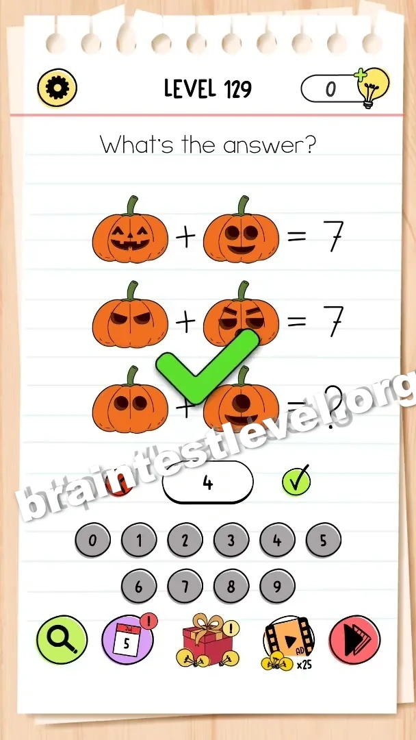 Level 129 screenshot