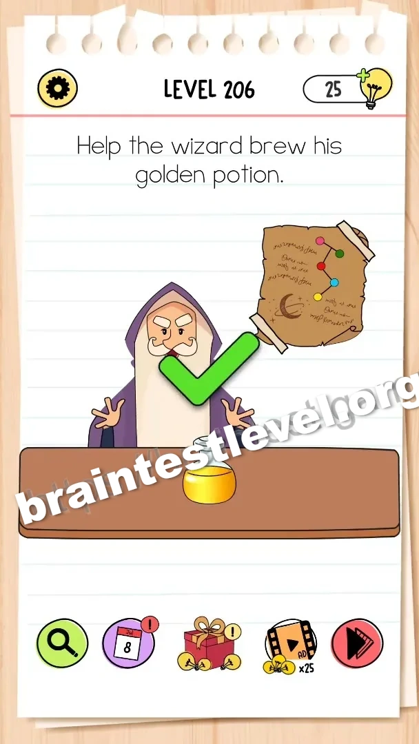 Brain Test All-Star Level 206 screenshot 2