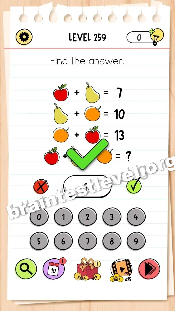 Brain Test All-Star Level 259 screenshot 2