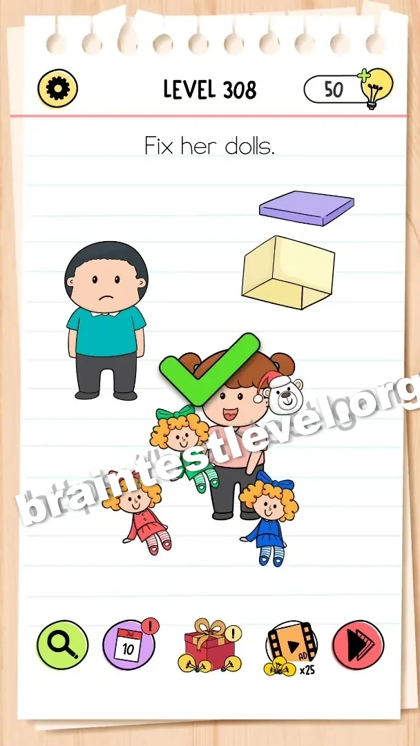 Brain Test All-Star Level 308 screenshot 2