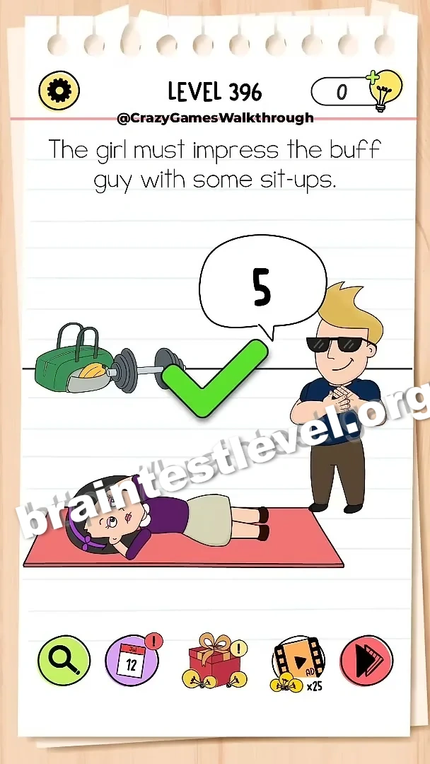 Brain Test All-Star Level 396 screenshot 2