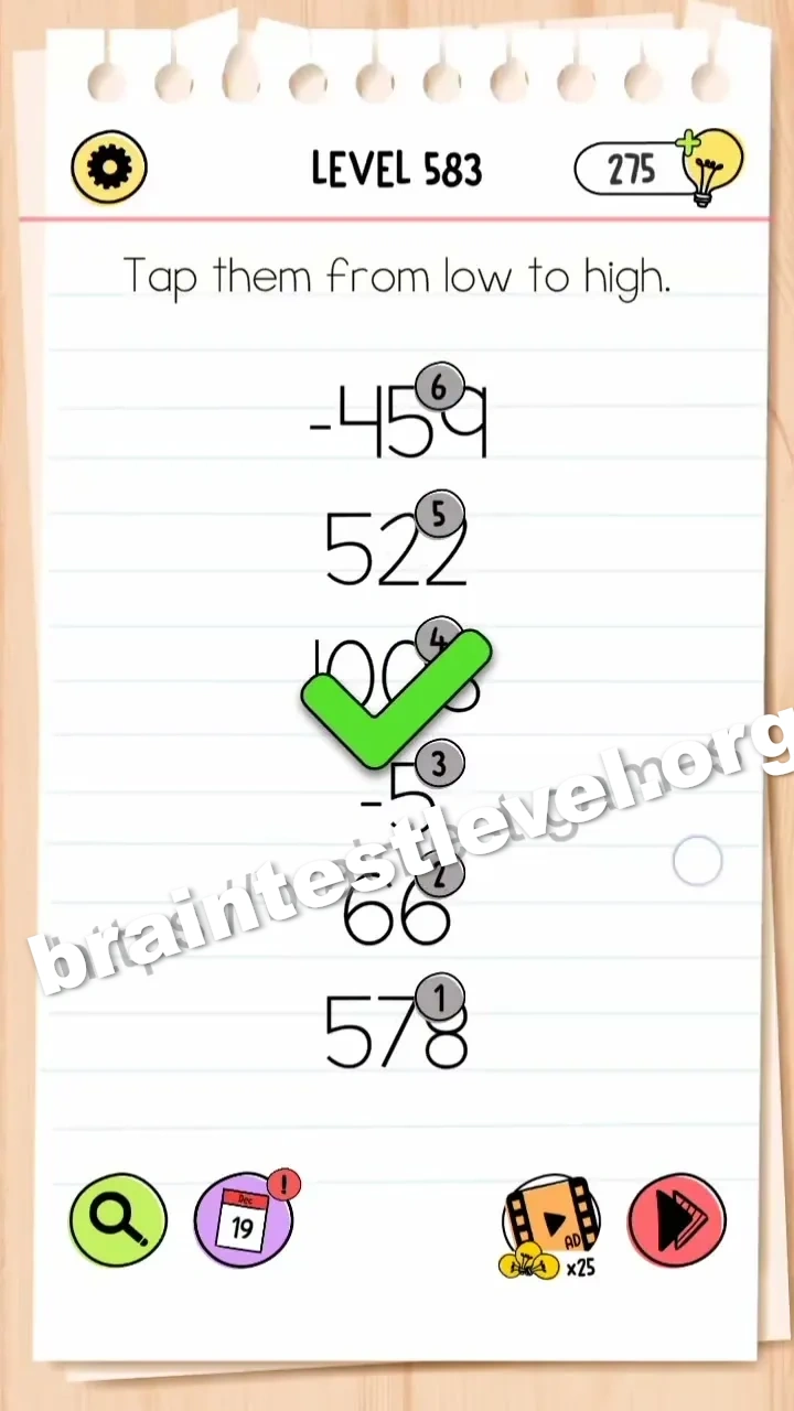 Brain Test All-Star Level 583 screenshot 2